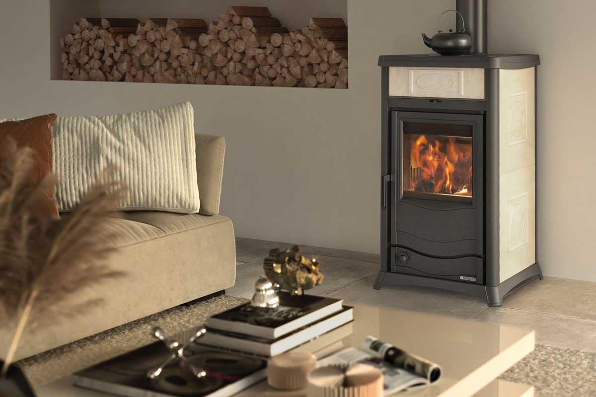 stove TermoRossella Majolica from La Nordica